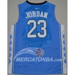 Maglia NBA NCAA Michael Jordan Blu Carolina