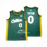 Maglia Boston Celtics Jayson Tatum NO 0 2022-23 Verde