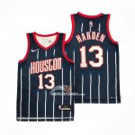 Maglia Houston Rockets James Harden NO 13 Citta 2021-22 Blu