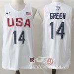 Maglia NBA Twelve USA Dream Team Green Bianco