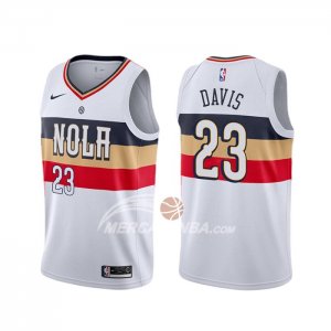 Maglia New Orleans Pelicans Anthony Davis Earned Bianco