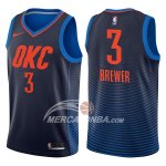 Maglia NBA Oklahoma City Thunder Corey Brewer Statement 2017-18 Blu
