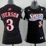 Maglia NBA Donna Iverson,Philadelphia 76ers Nero