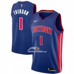 Maglia Detroit Pistons Allen Iverson NO 1 Icon Blu