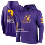 Felpa con Cappuccio Los Angeles Lakers Anthony Davis Viola