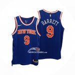 Maglia New York Knicks Rj Barrett NO 9 Icon Autentico Blu
