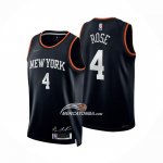Maglia New York Knicks Derrick Rose NO 4 Select Series Nero