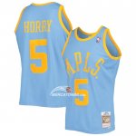 Maglia Los Angeles Lakers Robert Horry NO 5 Mitchell & Ness 2001-02 Blu