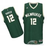 Maglia NBA Rivoluzione 30 Parker,Milwaukee Bucks Verde