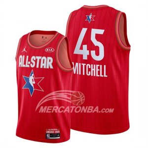 Maglia All Star 2020 Utah Jazz Donovan Mitchell Rosso