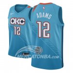 Maglia NBA Oklahoma City Thunder Steven Adams Ciudad 2018-19 Blu
