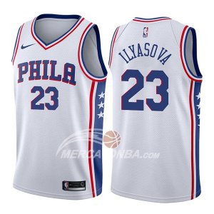 Maglia NBA Philadelphia 76ers Ersan Ilyasova Association 76er 2017-18 Bianco