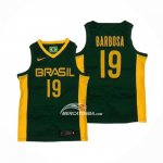Maglia Brasile Leandro Barbosa No 19 2019 FIBA Baketball World Cup Verde