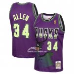 Maglia Milwaukee Bucks Ray Allen Mitchell & Ness 1996-97 Viola