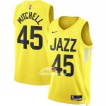 Maglia Utah Jazz Donovan Mitchell NO 45 Icon 2022-23 Giallo