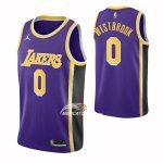 Maglia Los Angeles Lakers Russell Westbrook NO 0 Statement 2021-22 Viola