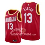 Maglia Houston Rockets James Harden Hardwood Classics 2019 Rosso