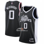 Maglia Los Angeles Clippers Russell Westbrook NO 0 Citta Nero