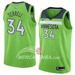 Maglia NBA Minnesota Timberwolves Jared Terrell Statement 2018 Verde