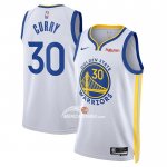 Maglia Golden State Warriors Stephen Curry NO 30 Association 2022-23 Bianco