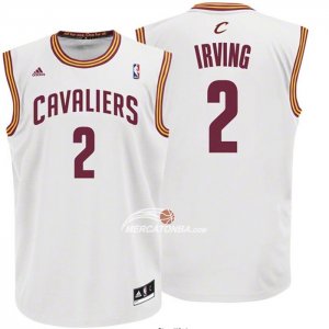 Maglia Cleveland Cavaliers Kyrie Irving NO 2 Bianco