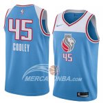 Maglia NBA Sacramento Kings Jack Cooley Ciudad 2018 Blu