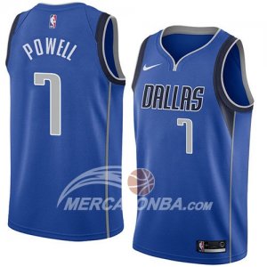 Maglia NBA Dallas Mavericks Dwight Powell Icon 2018 Blu