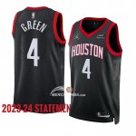Maglia Houston Rockets Jalen Green NO 4 Statement 2023-24 Nero