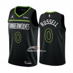 Maglia Minnesota Timberwolves D'angelo Russell NO 0 Statement 2022-23 Nero