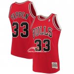Maglia Chicago Bulls Scottie Pippen NO 33 Mitchell & Ness 1997-98 Rosso