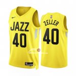 Maglia Utah Jazz Cody Zeller NO 40 Icon 2022-23 Giallo