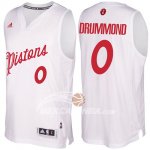 Maglia NBA Christmas 2016 Andre Drummond Detroit Pistons Bianco