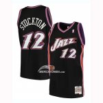 Maglia Utah Jazz John Stockton Hardwood Classics 1998-99 Nero