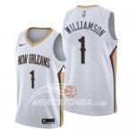 Maglia New Orleans Pelicans Zion Williamson Association 2019-20 Bianco