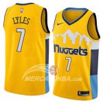 Maglia NBA Denver Nuggets Trey Lyles Statement 2018 Giallo