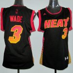 Maglia NBA Donna Wade,Miami Heats Nero2