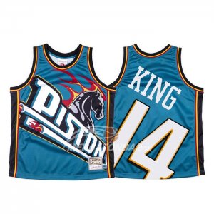 Maglia Detroit Pistons Louis King Mitchell & Ness Big Face Blu