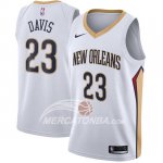 Maglia NBA Pelicans Anthony Davis Association 2017-18 Bianco