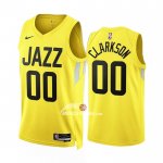 Maglia Utah Jazz Jordan Clarkson NO 00 Icon 2022-23 Giallo