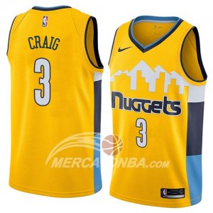 Maglia NBA Denver Nuggets Torrey Craig Statement 2018 Giallo