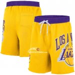 Pantaloncini Los Angeles Lakers Big Logo Just Don Giallo