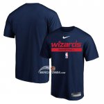 Maglia Manica Corta Washington Wizards Practice Performance 2022-23 Blu