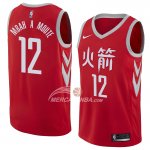 Maglia Houston Rockets Luc Mbah a Moute Citta 2018 Rosso