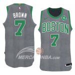 Maglia NBA Boston Celtics Jaylen Brown Nataled 2018 Verde
