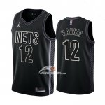 Maglia Brooklyn Nets Joe Harris NO 12 Statement 2022-23 Nero