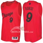 Maglia NBA Christmas 2016 Rajon Rondo Chicago Bulls Rosso