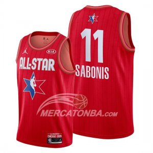 Maglia All Star 2020 Indiana Pacers Domantas Sabonis Rosso