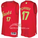 Maglia NBA Christmas 2016 Dennis Schroder Atlanta Hawks Rosso