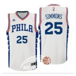 Maglia NBA Simmons,Philadelphia 76ers Bianco