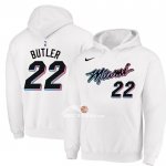 Felpa con Cappuccio Miami Heat Jimmy Butler Citta 2020-21 Bianco